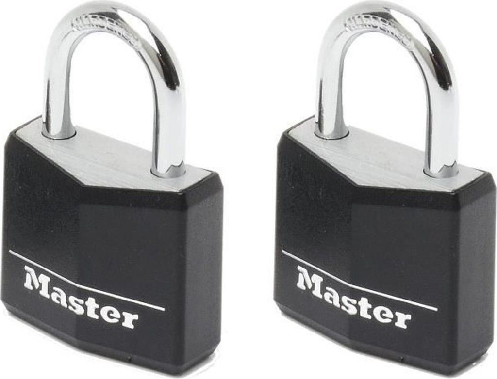 MASTER LOCK 9130EURTBLK 2 Vorhängeschloss 30mm Aluminium - schwarze Farbe