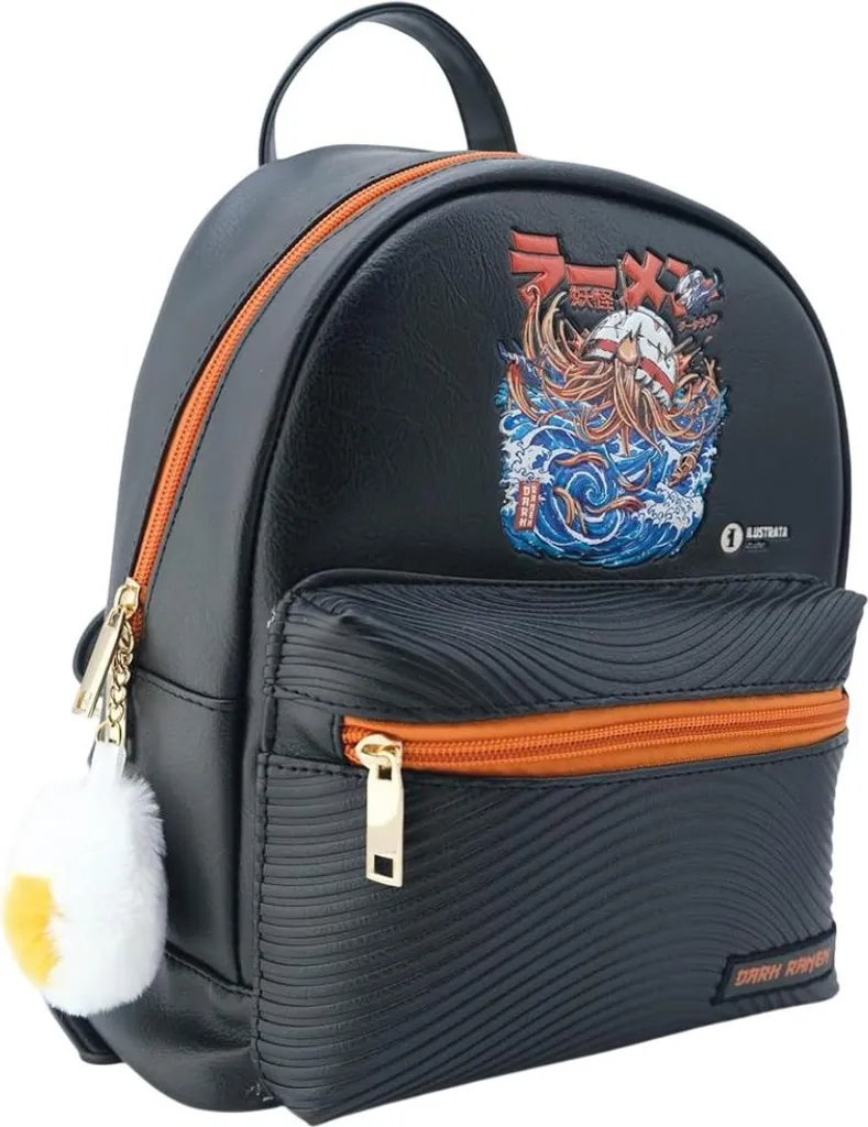 Sac à dos Noir Ilustrata Great Ramen CD2441 avec Bretelles Rembourrées