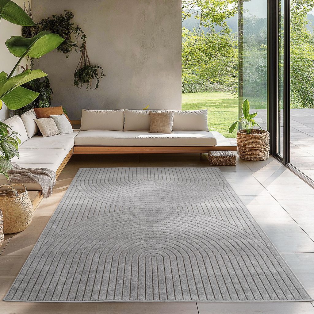 Carpetsale24 Tapis d’Extérieur Design Boho Moderne Effet 3D Image du produit 
