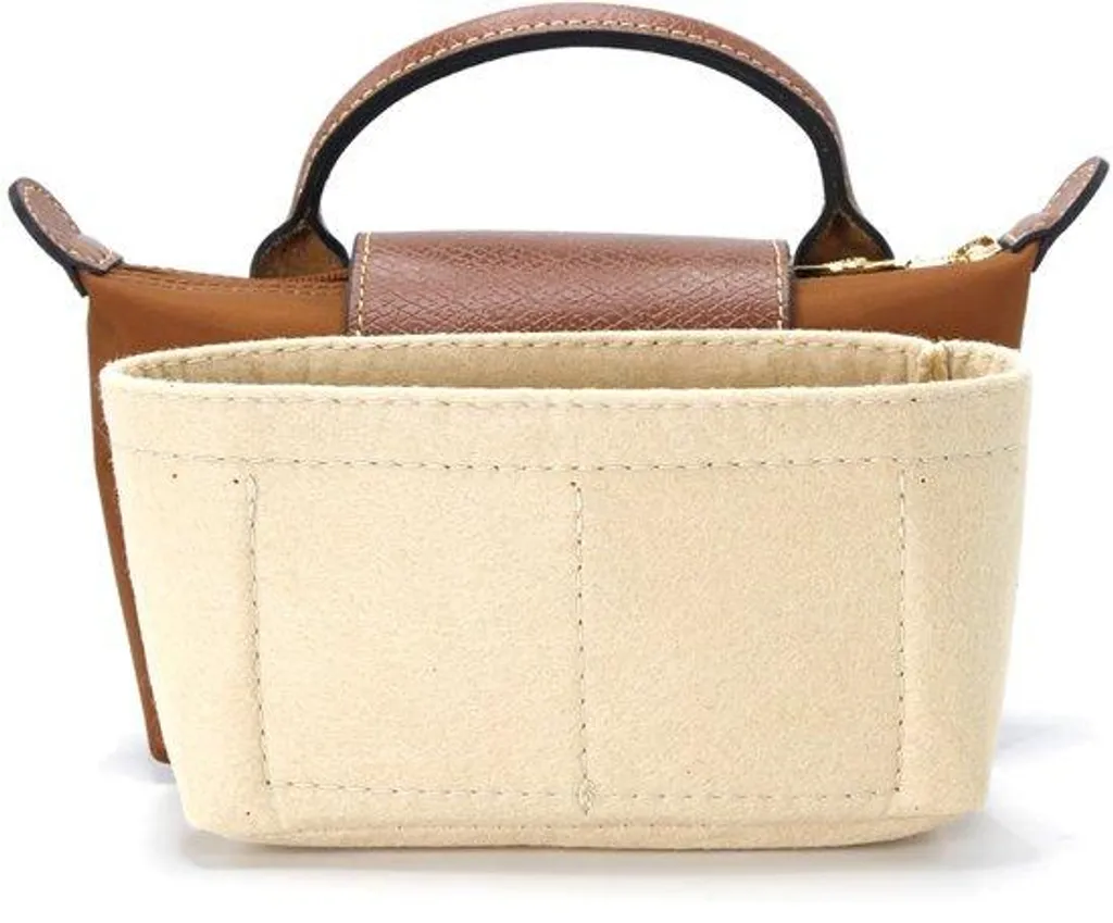 Dites stop au désordre avec cet organiseur de sac beige à grand volume