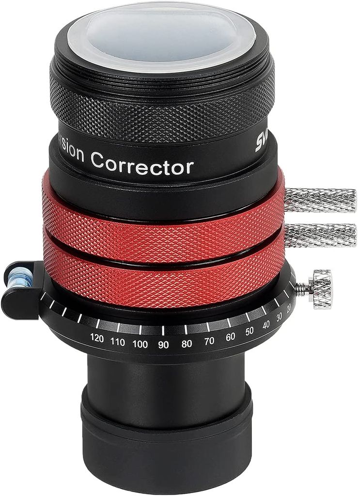 Svbony SV199 Atmosphärischer Dispersionskorrektor, 1,25" ADC mit Libelle und 2,25° Abweichungswinkel Dedispersion für Astrofotografie