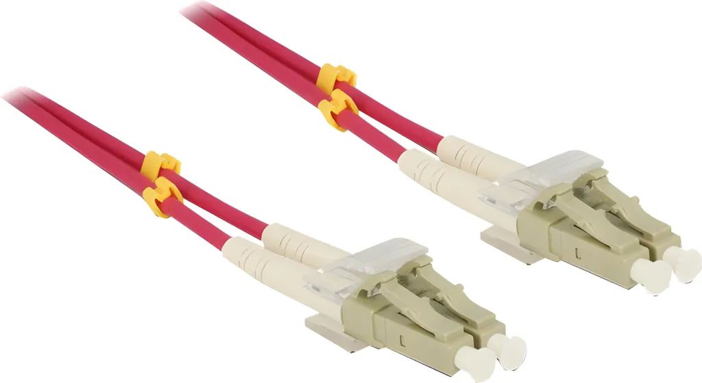 Patchkabel Delock LWL LC-LC OM4 1m | Fibra 100Gb Duplex LSZH Viola