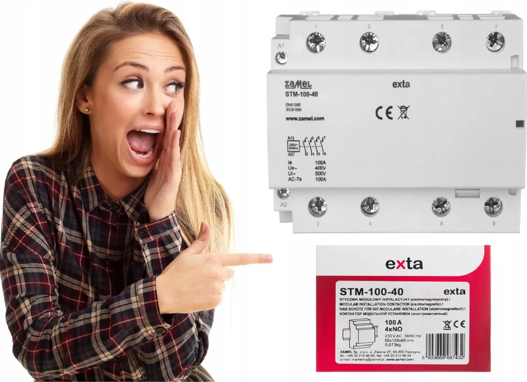 Contacteur pour chauffage au sol et borne de recharge voiture 230V