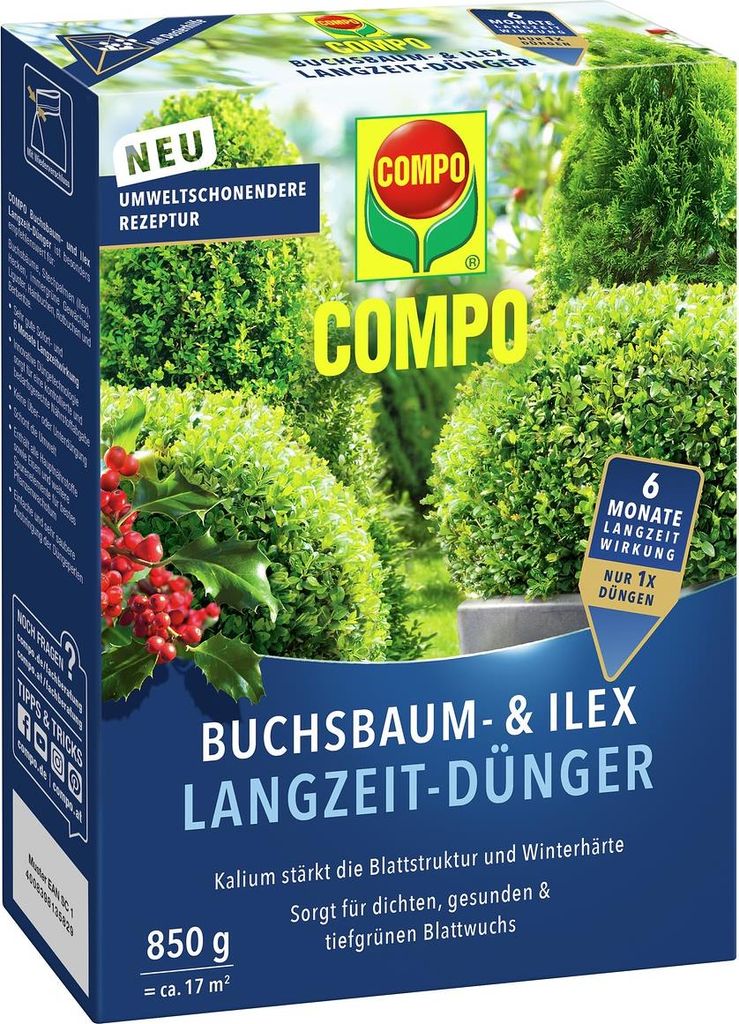 COMPO Buchsbaum- und Ilex Langzeit-Dünger - 850 g Produktbild 