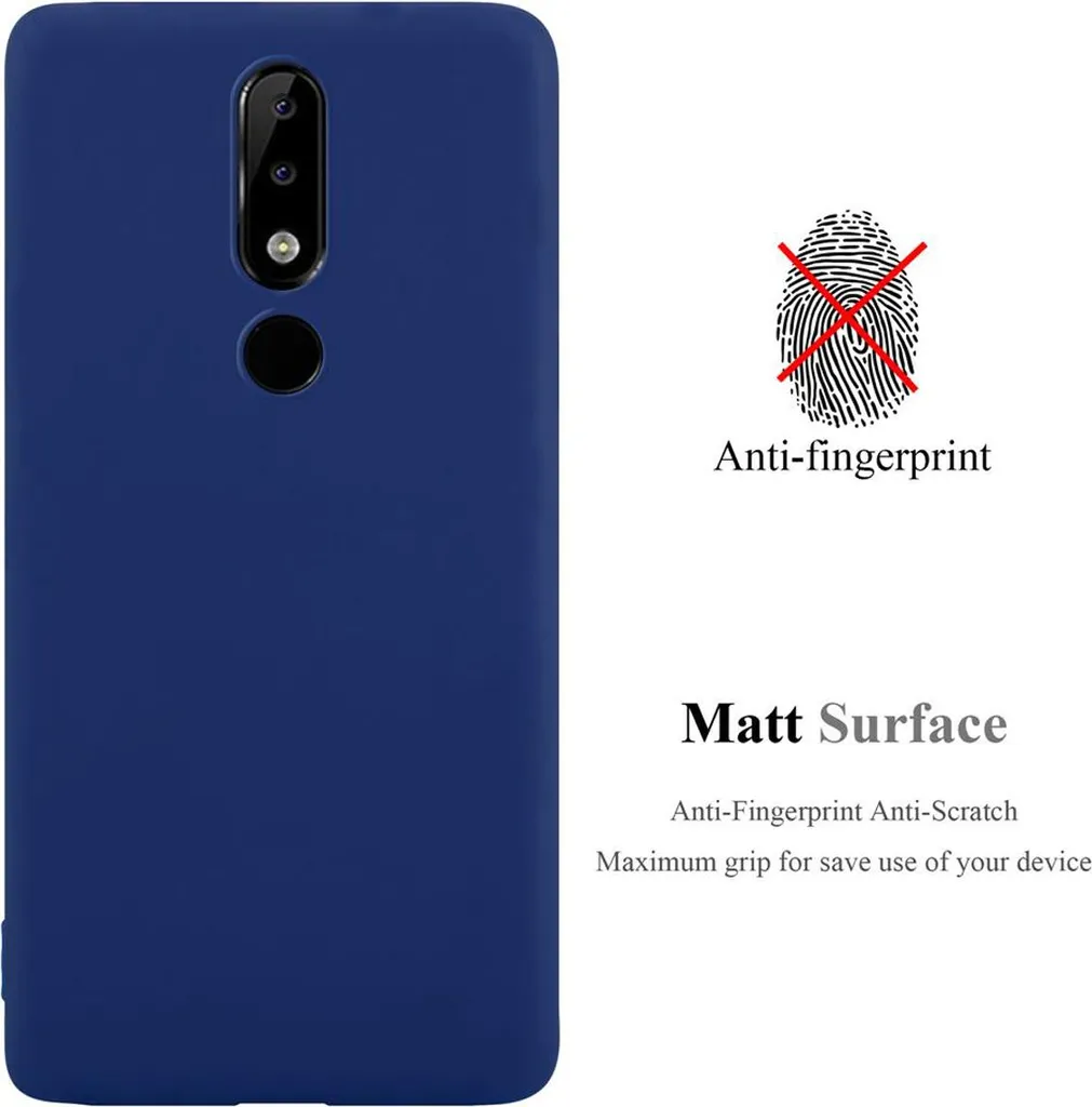 Cover Nokia 5.1 PLUS / X5 Cadorabo Silicone Blu | Protezione TPU