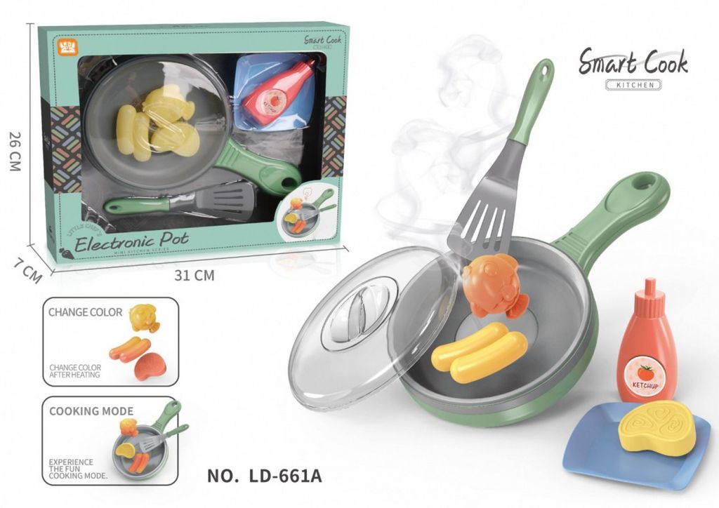 Interaktive Bratpfanne für Kinder ab 3 Jahren: Essen + Produktbild 