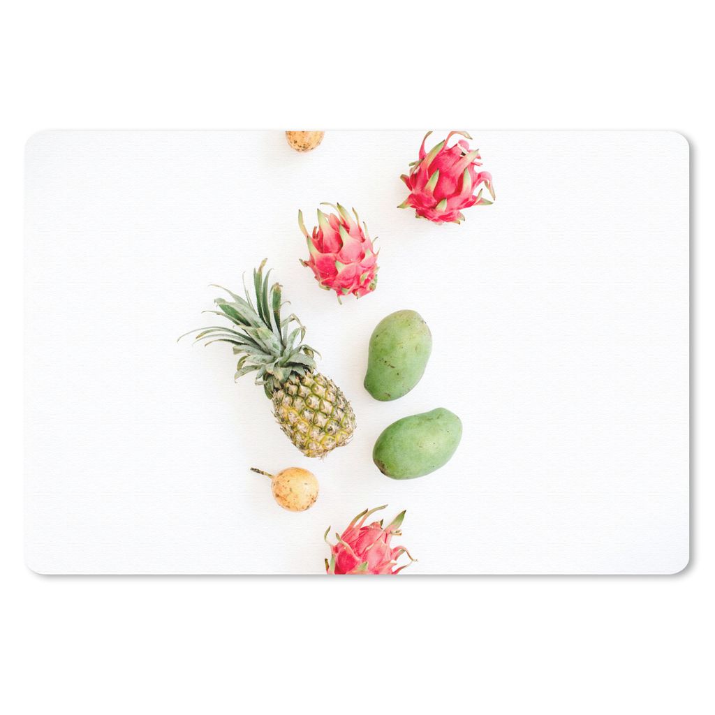 MuchoWow Mauspad Mousepad Obst - Tropisch - Ananas 27x18 cm - Mousepads - Maus Mat - Pad - Mausunterlage - Büroartikel - Desk Matten