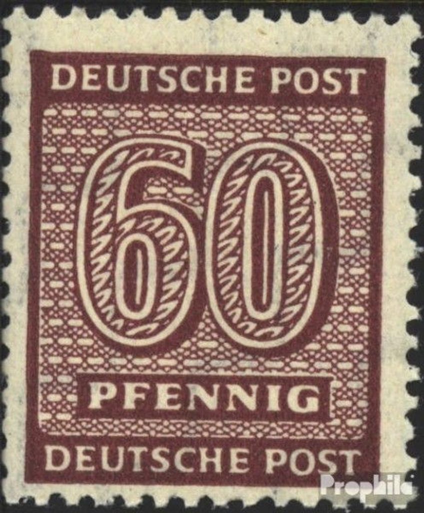 Briefmarken Sowjetische Zone (All.Bes.) 1945 Mi 137X gestempelt Ziffer