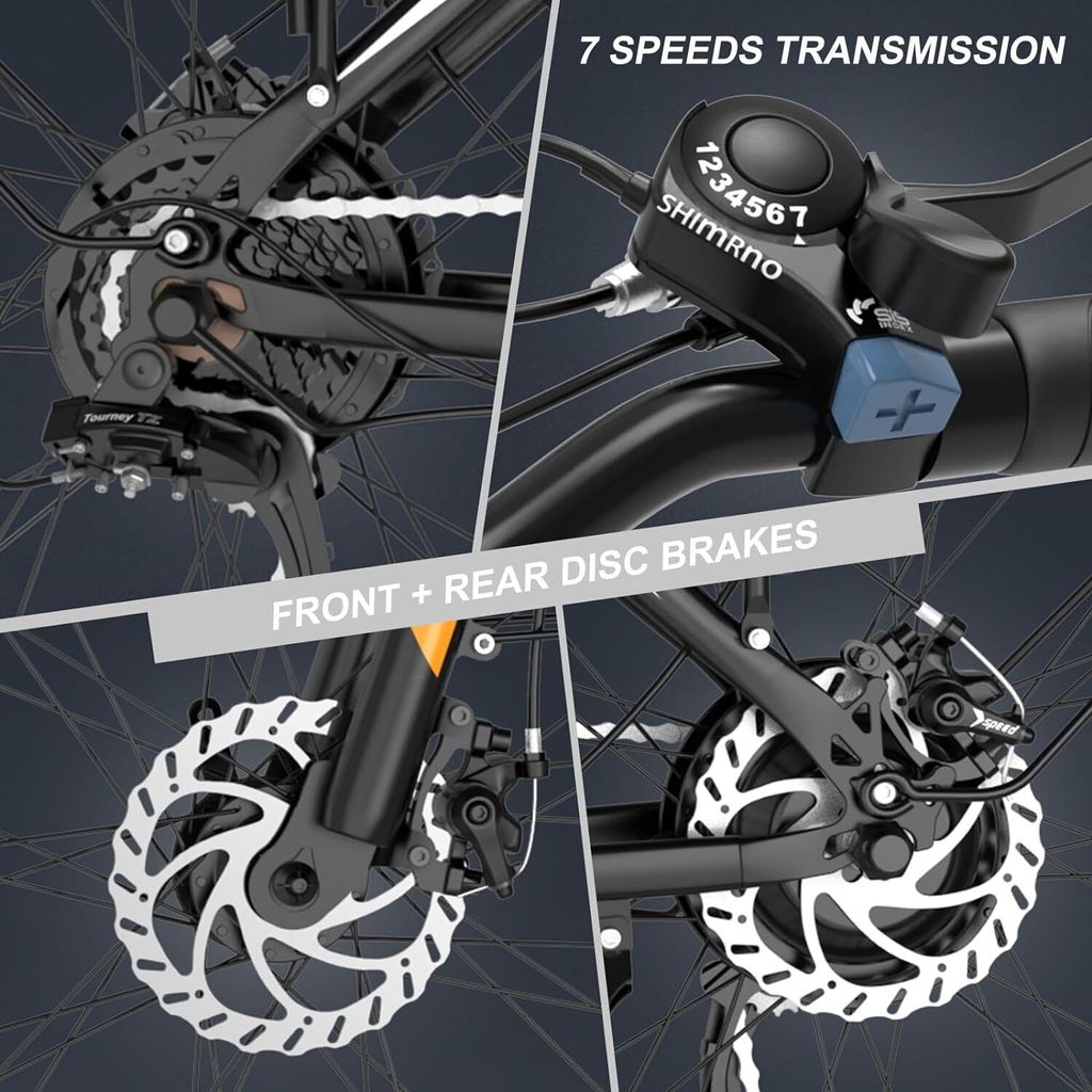 HITWAY E-Bike 28 Zoll Elektrofahrrad mit Korb Pedelec Produktbild 8