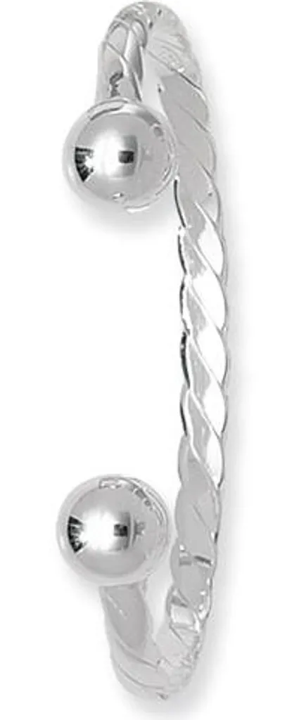 Jonc Bébé en Argent Véritable - Poids 5g et Taille 4cm - Qualité Premium