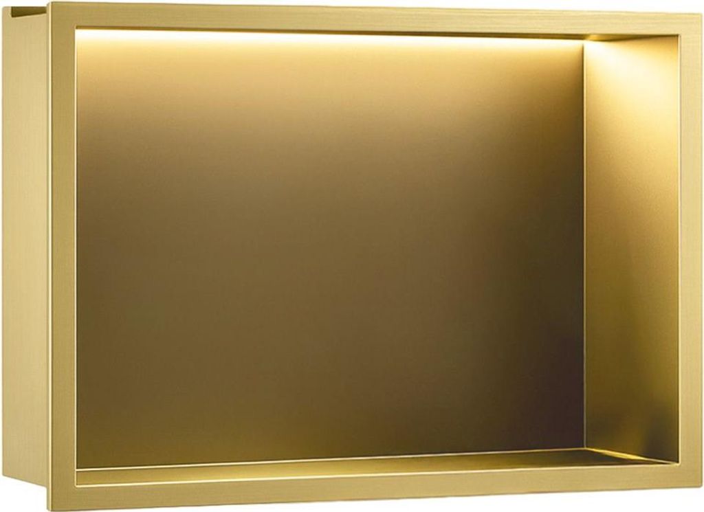 Wandeinbau-Regal Fürs Bad REA 30x45 Brush Gold Produktbild 