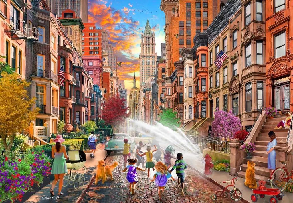 Bluebird Puzzle Puzzle Hot Summer Days NYC - 1000 Teile