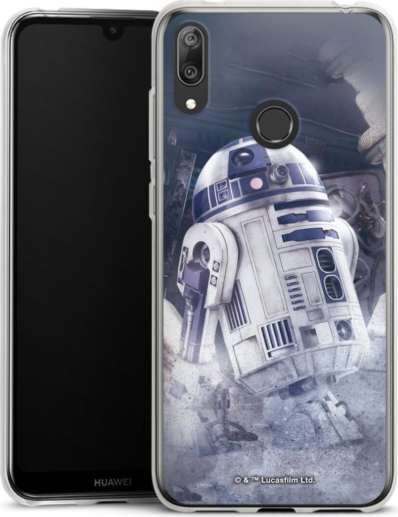 DeinDesign Handyhülle für Huawei Y7 (2019) Silikon Hülle Case Smartphone Schutzhülle Fanartikel Roboter Star Wars