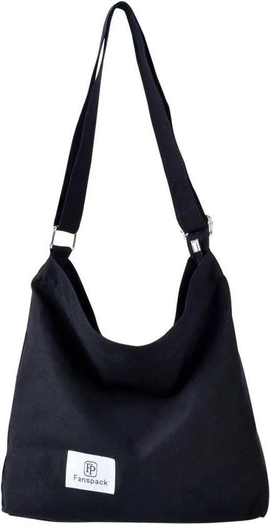Sac hobo multibandes multipoches pour femme en textile souple et robuste