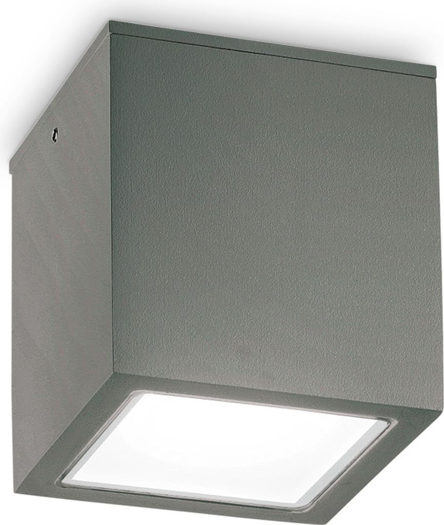 Ideal lux TECHO PL1 SMALL Deckenleuchte für den Außenbereich mit GU10 Fassung Struktur Anthrazit pulverbeschichtet