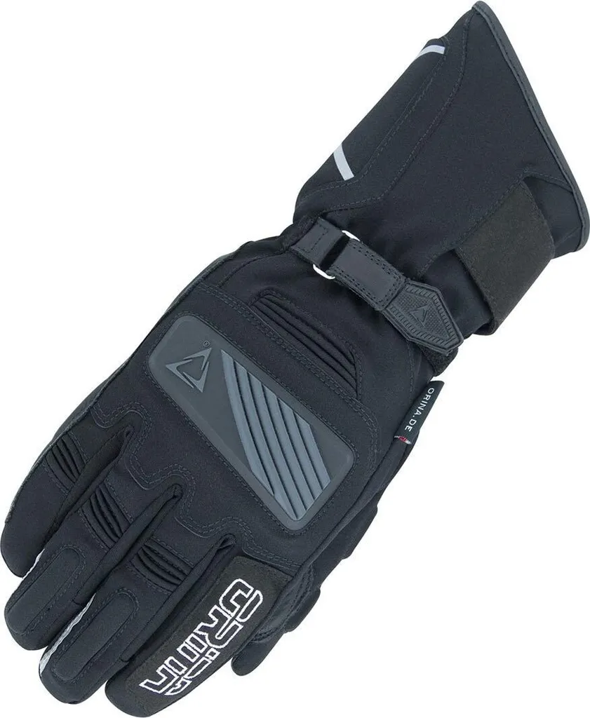 Gants moto étanches Orina Blizzard noir taille S pour pluie et froid