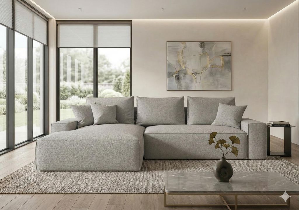 CORNERO Ecksofa mit Schlaffunktion CALIFORNIA in L-Form mit Produktbild 