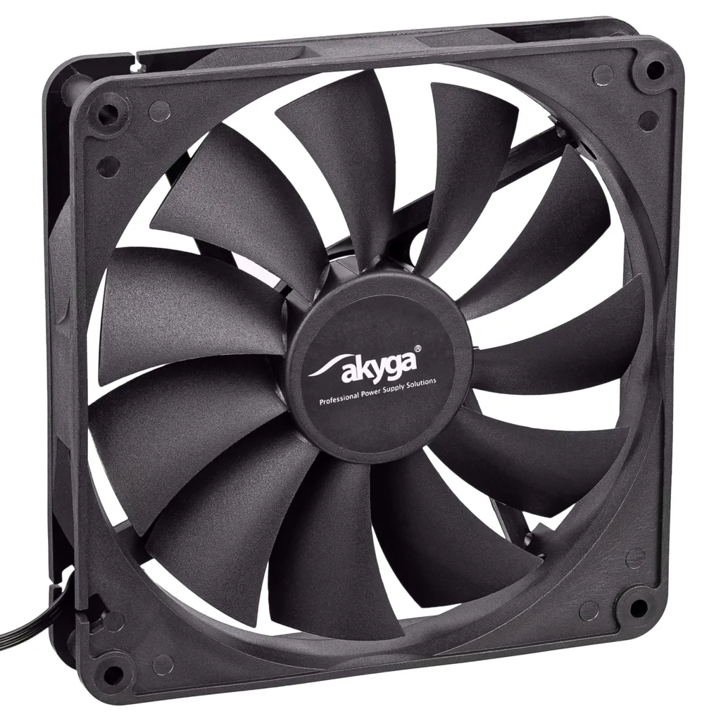 Akyga AW-14A-BL Ventola Case 140mm Nera Raffreddamento PC