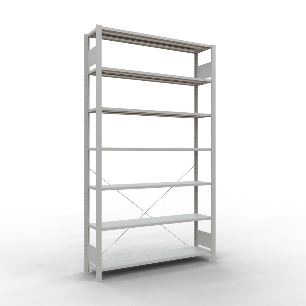 Büroregal Stecksystem Grundregal - 2300x1300x300 mm, Typ 85 kg