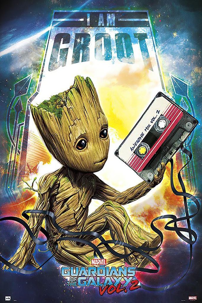 Marvel Comics Poster: Guardians of the Galaxy Vol. 2 I am Groot (3)