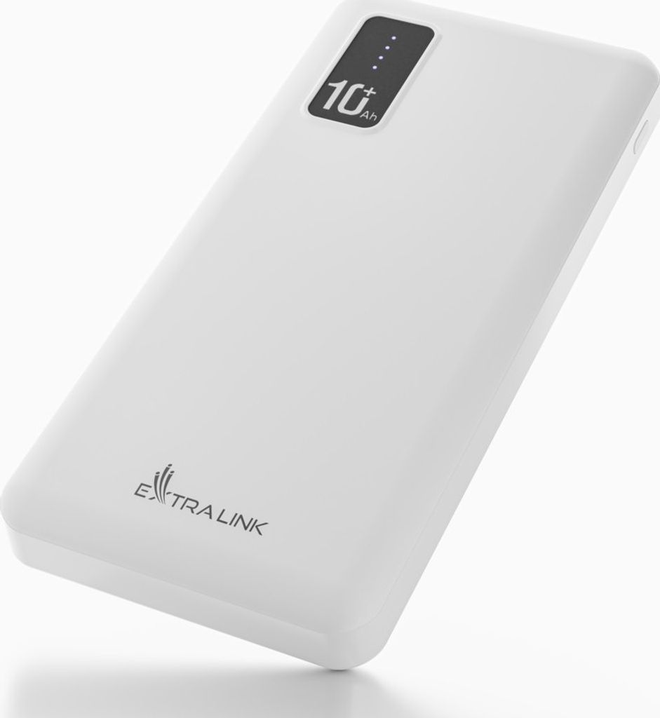 Extralink Powerbank EPB-098W 10000mAh Weiß Powerbank, USB-C Produktbild 
