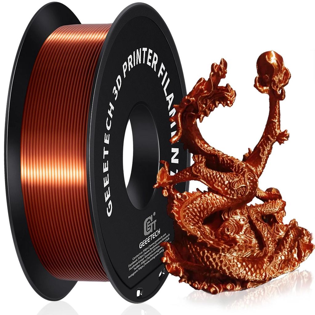 Seiden-PLA Filament - 3D-Drucker Filament - 1,75 mm - 1 kg Spule - Seidenglanz Oberfläche - Vakuumversiegelt - Blasenfrei - Hellgrün