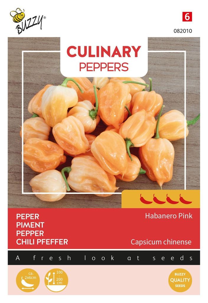 Paprika Habanero Pink | Paprikasamen von Buzzy Seeds