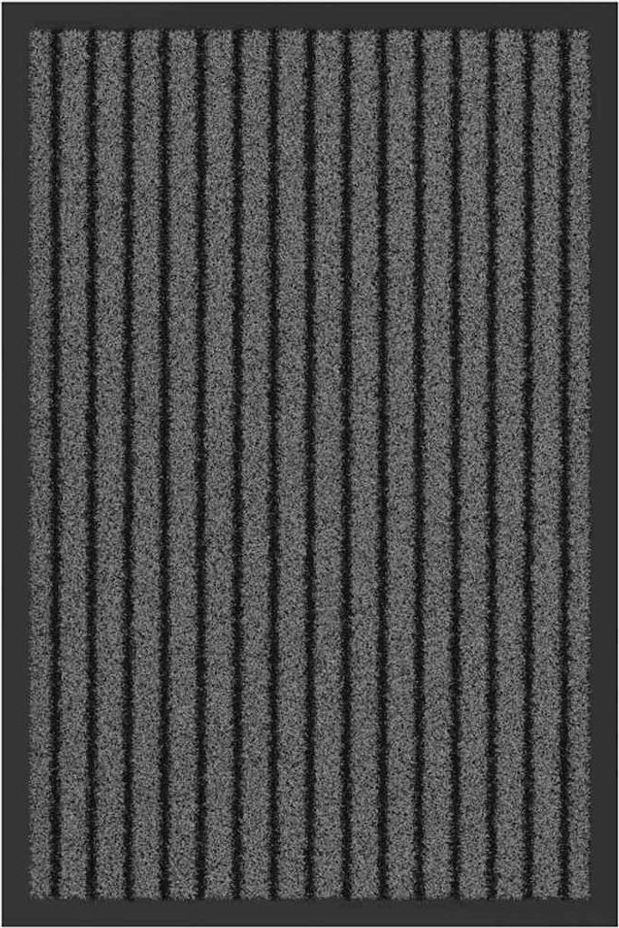 vidaXL Fußmatte Schwarz 40 x 60 cm Polypropylen