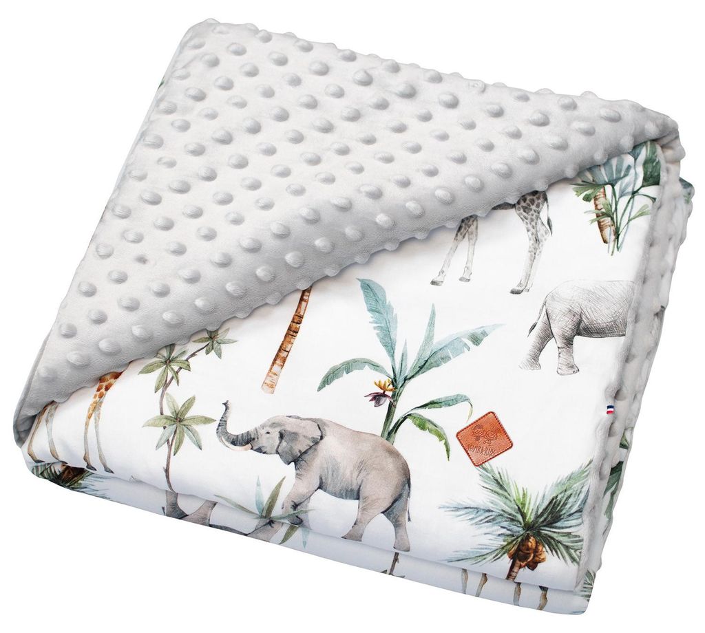 Für Kinder, Decke Safari - 100x150 cm - Grau | by SEVIRA KIDS