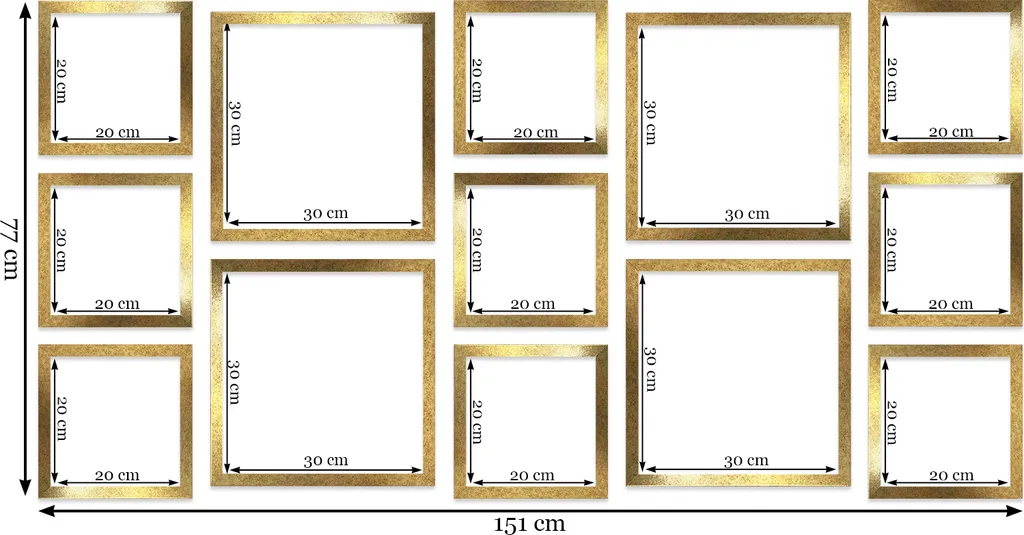 Multirama Praga Oro con Struttura | Cornice Multipla Design Elegante - 3