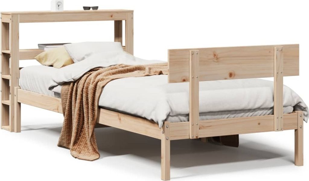 Maison Exclusive - Massivholzbett ohne Matratze 90x200 Kiefernholz