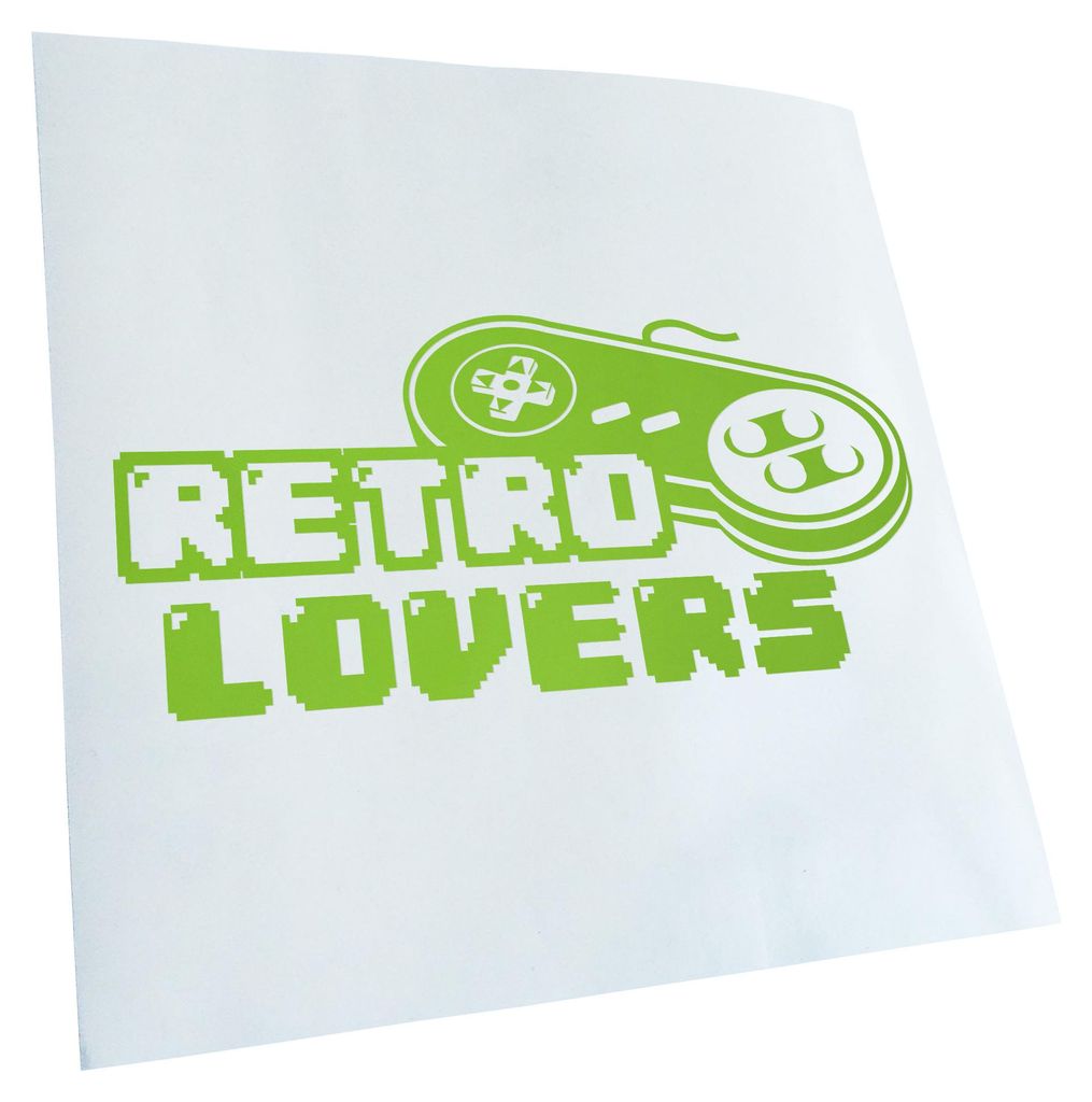 Kiwistar - Autoaufkleber - Retro Lover Controler zocken Spiele Games Heckscheibenaufkleber - Aufkleber für Auto Kfz Fahrrad, LKW, Truck Mofa