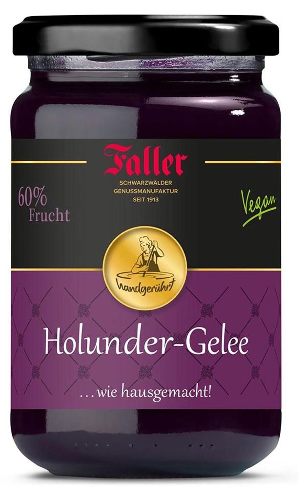 Holunder-Gelee extra von Faller: Hausgemachter Genuss aus Produktbild 