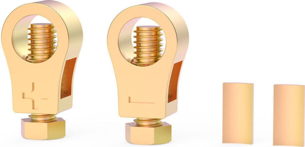 8 STK Reinkupfer-Batterie-Verbindungsklemme Auto-Batterie-Klemmen-Verbinder-Kit