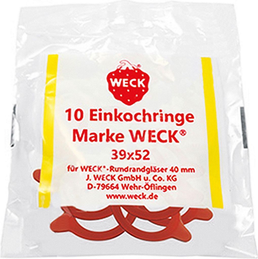 Anelli in gomma WECK 39x52mm sacchetto da 10 Immagine del prodotto 