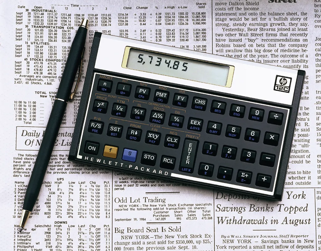 HP 12c Platinum Calculatrice Financière Programmable - Édition Premium