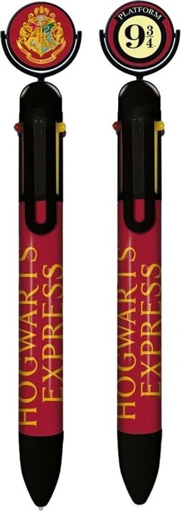 Harry Potter - Mehrfarbiger Stift, Bahnsteig 9 3/4 PM7349 (Einheitsgröße) (Rot/Schwarz)