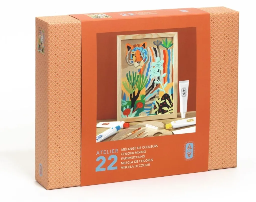Kit peinture débutant adulte Djeco Atelier créatif 22 complet