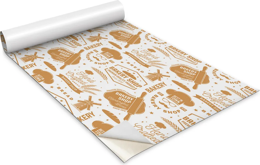 Pellicola autoadesiva per mobili - pellicola decorativa - mobili da tavola - tagliabile su misura - tema panetteria - 100 x 50 cm