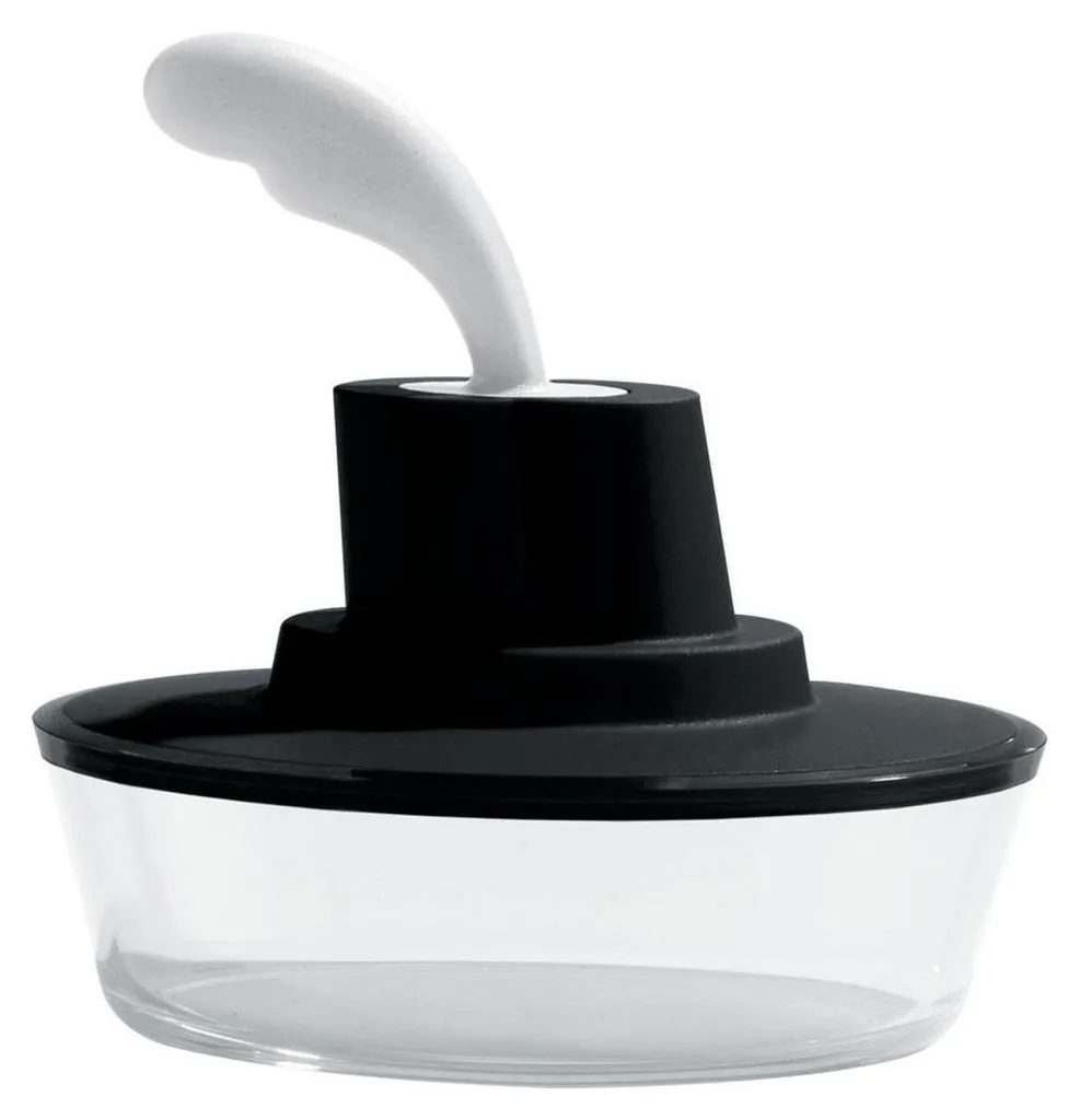 Alessi Ship Shape ASG13 B Nero: Burriera Design Originale Stefano Giovannoni
