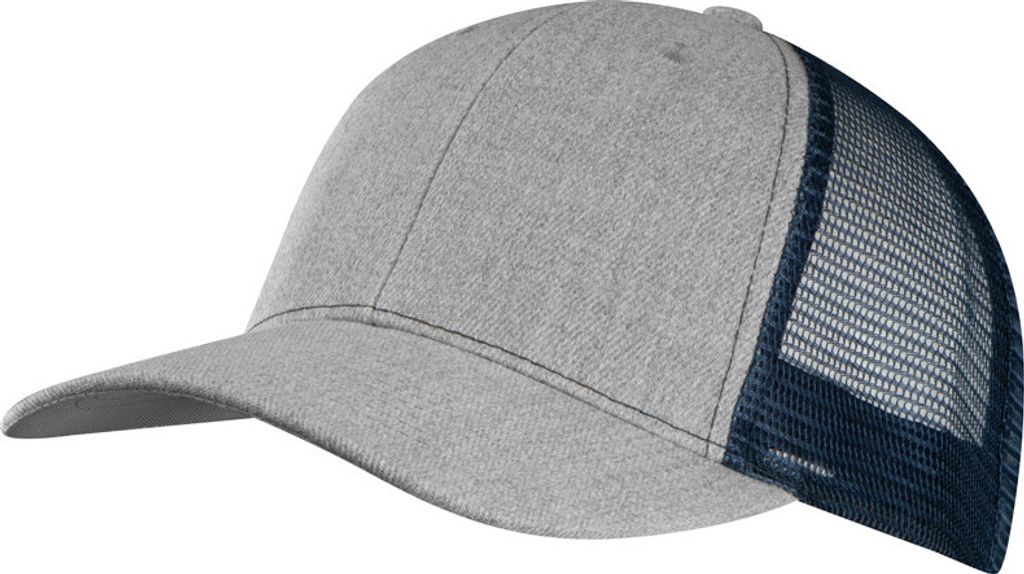Basecap mit Netz / Farbe: grau-dunkelblau Produktbild 