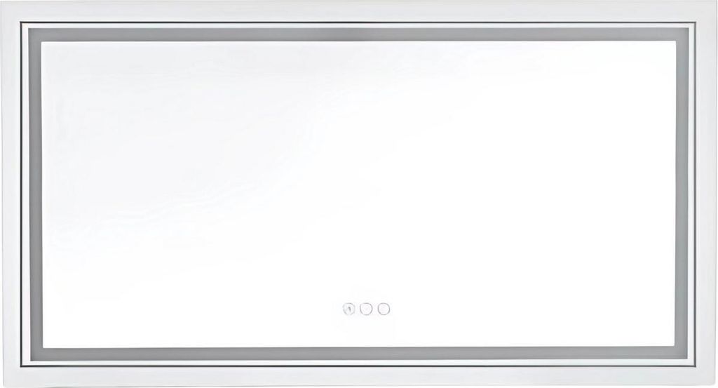 Badspiegel Chateau – 160x80cm – Rechthoekig – LED Beleuchtung – Dimmbar – Touchsensor – Anti-Fog – Aluminiumrahmen – Wandmontage ...