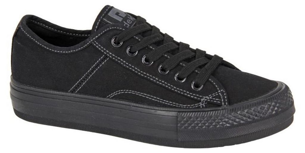 Rdek - Damen Sneaker, Canvas DF2372 (38 EU) (Schwarz)
