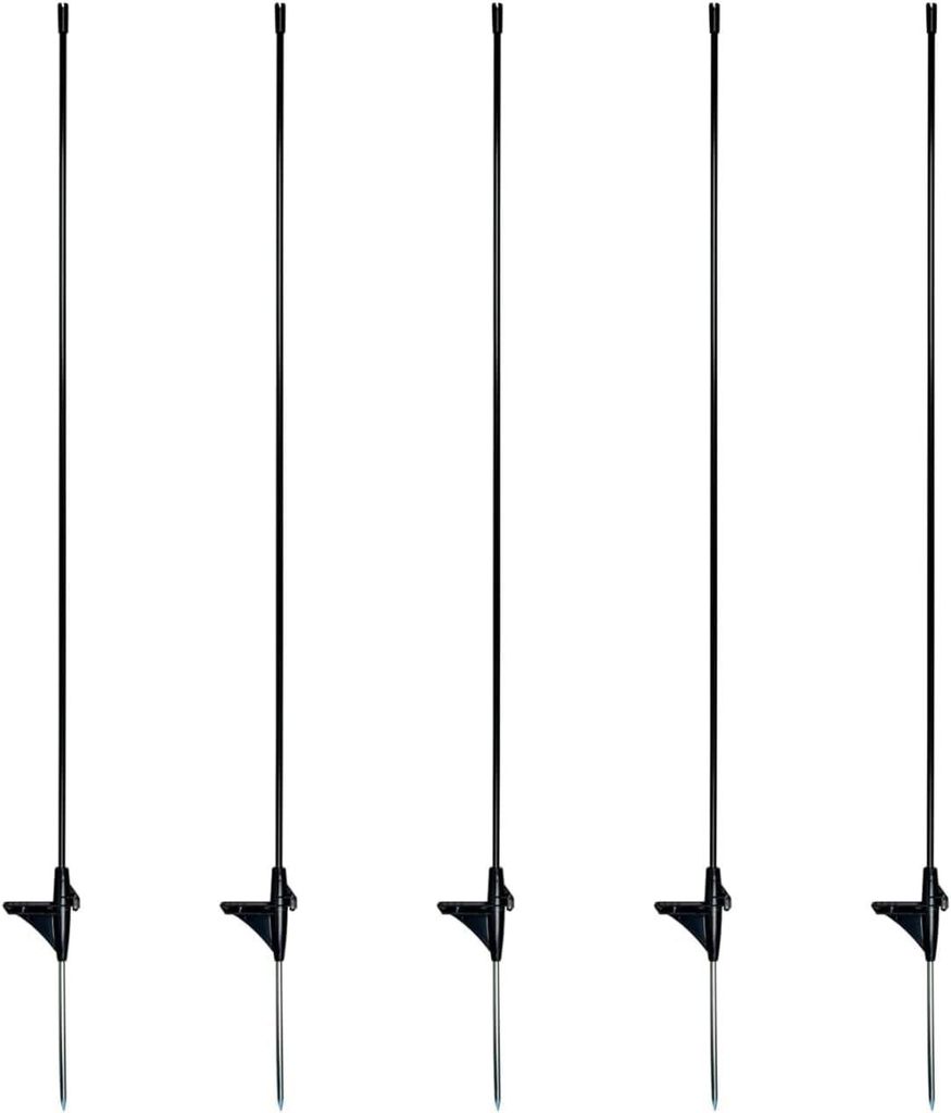 horizont Fiberglaspfahl für Begrenzungszäune | 80 cm hoch| Einzelspitze (5 Stück)