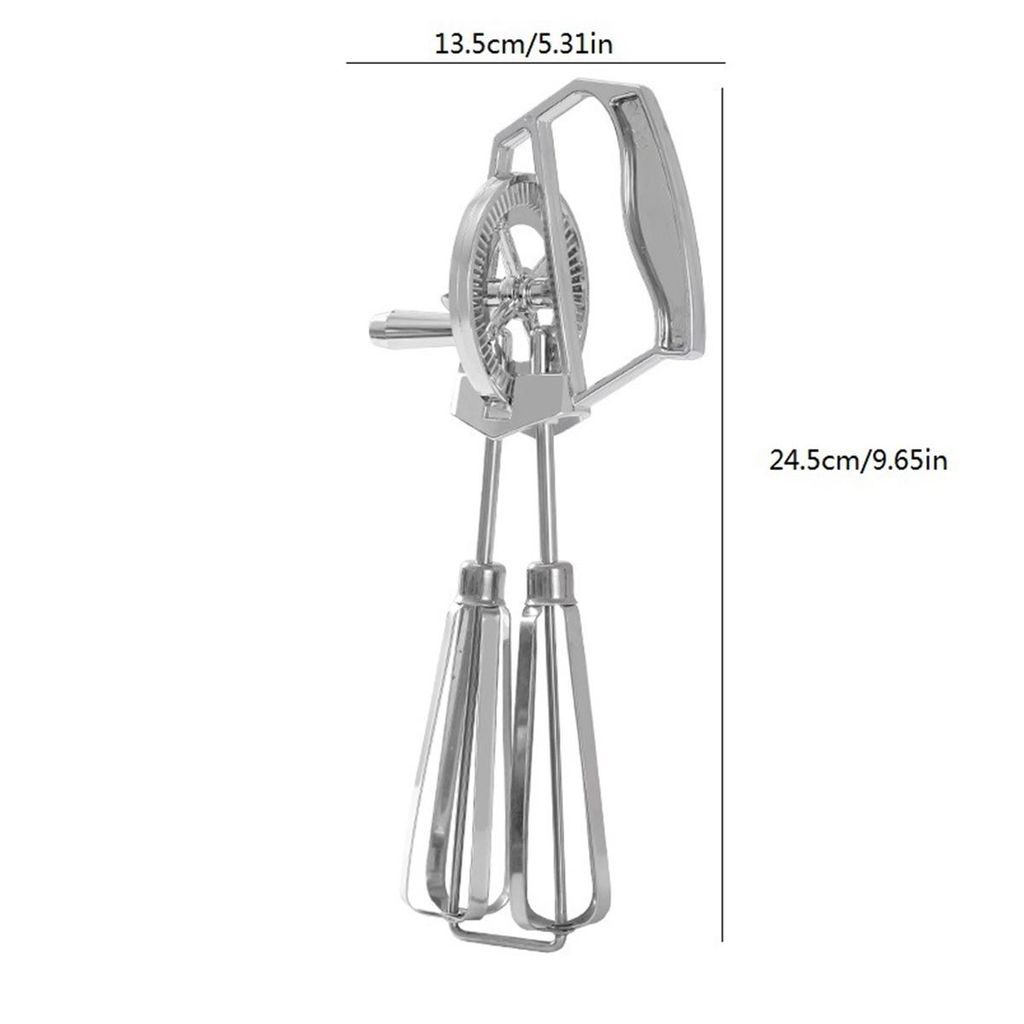 Manueller Handmixer Edelstahl Kurbel Schneebesen