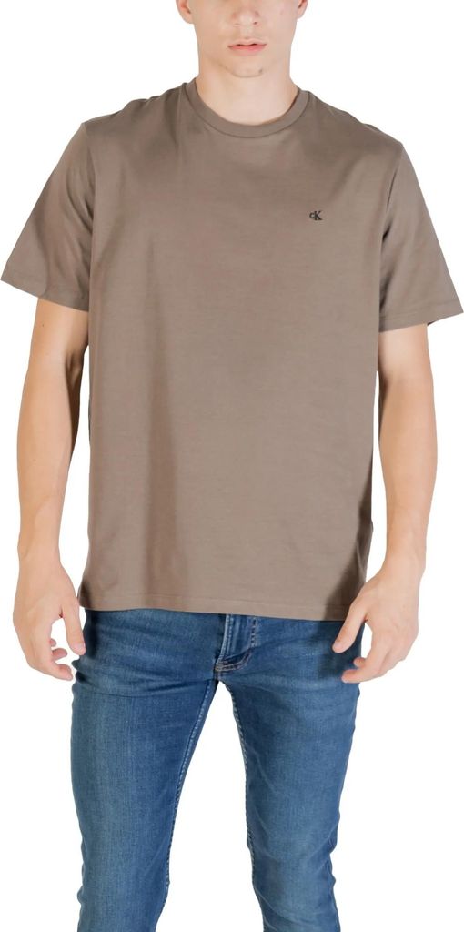 Calvin Klein Jeans Herren T-Shirt Beige 488031 : Größe - XL Größe: XL