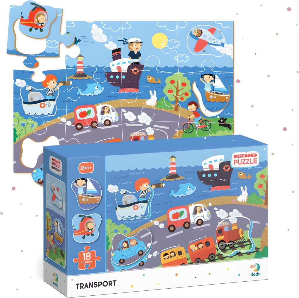 Puzzle Sortierer Transportmittel Spielend Lernen Produktbild 