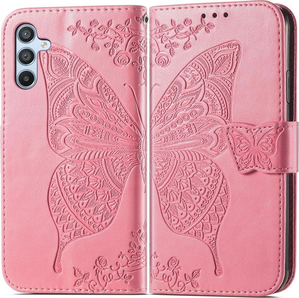 Samsung Galaxy A56 Hülle - Coverup Schmetterling Klapphülle - Rosa