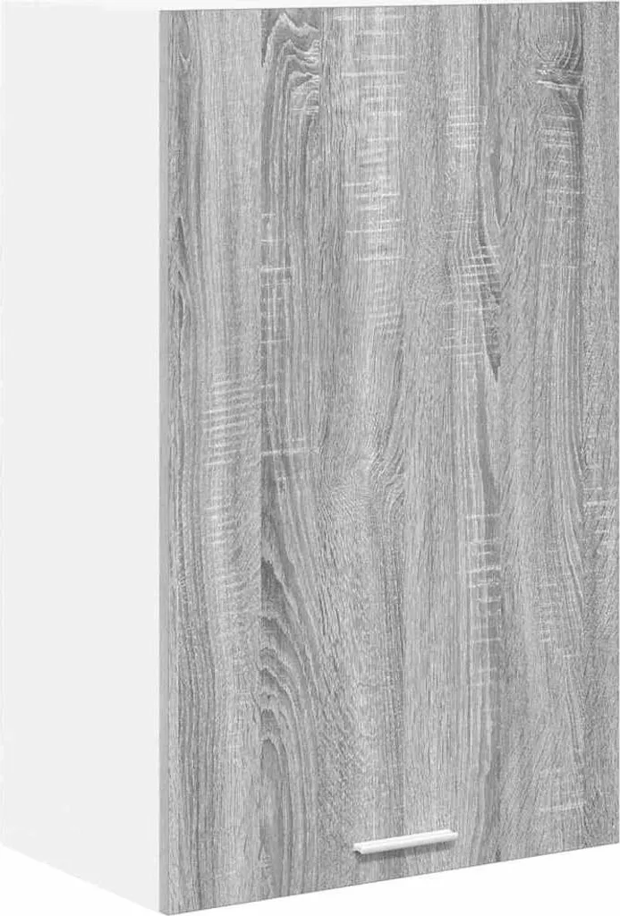 Pensile Grigio Sonoma e Bianco 50x31x80 cm | Mobile Cucina e Bagno