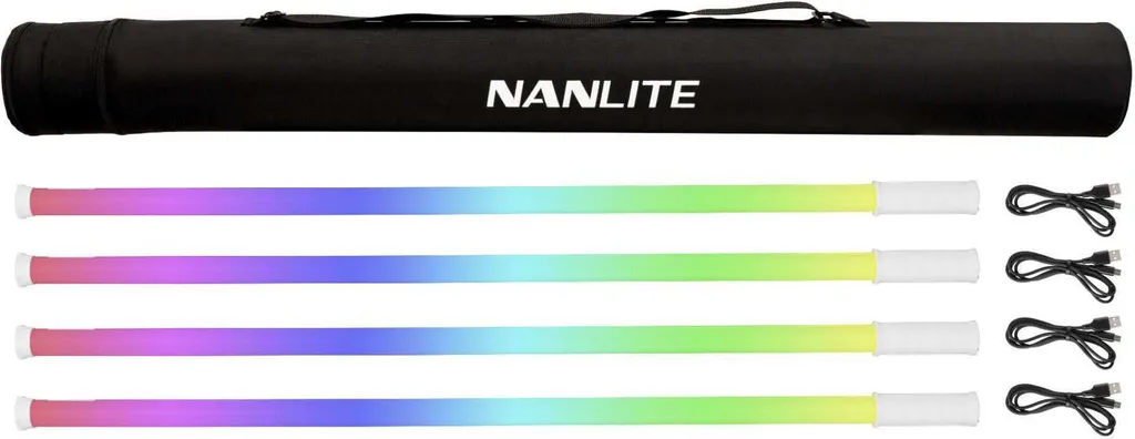 Nanlite PavoTube T8-7X 4Kit Kit d'Éclairage pour Vidéo YouTube et Clip